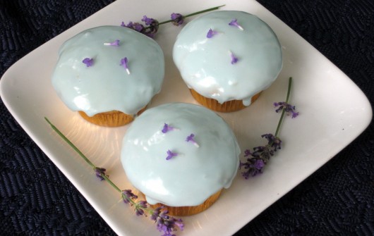 Lavender-Iced Cupcakes