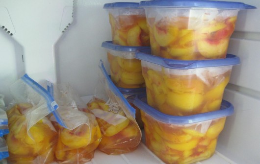 Freezing Peaches Freezing Peaches