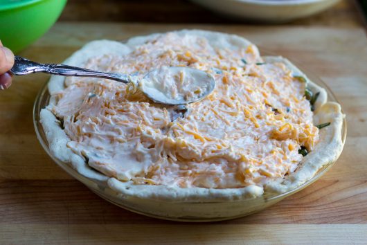 mayo and cheese topping for Classic Tomato Pie