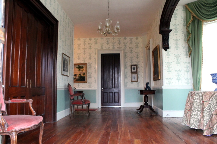 The Entrance Hall, Before & After Papering