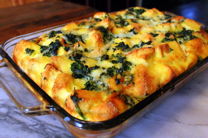 Make Ahead Spinach Cheese Strata Kevin Lee Jacobs