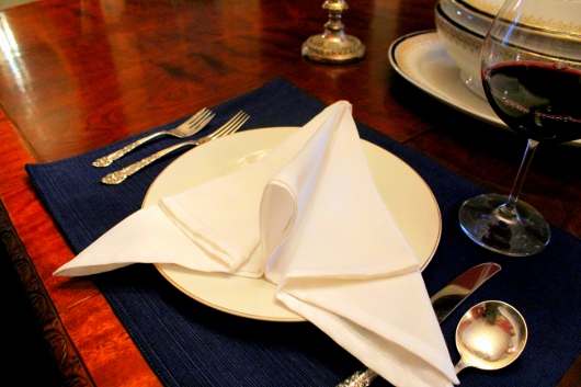 Napkin Folding 102: “The Arrow”