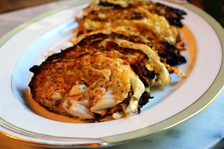 Roasted Cabbage Rounds