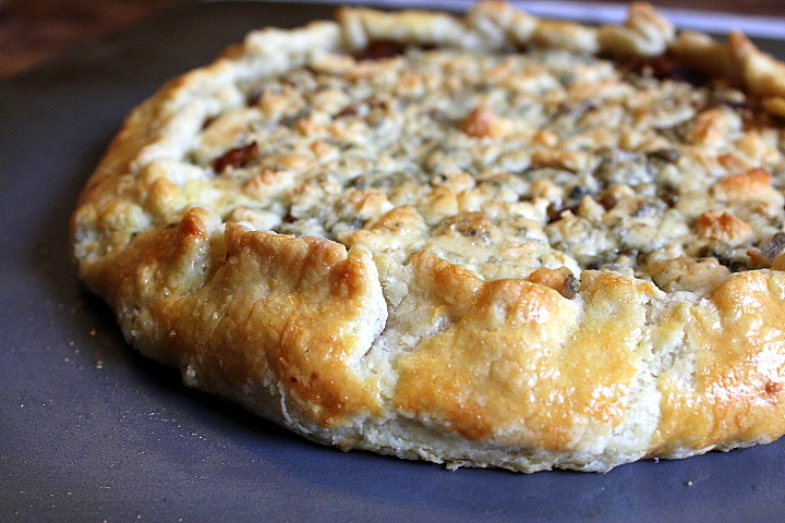 Caramelized Onion and Vermont Blue Cheese Galette