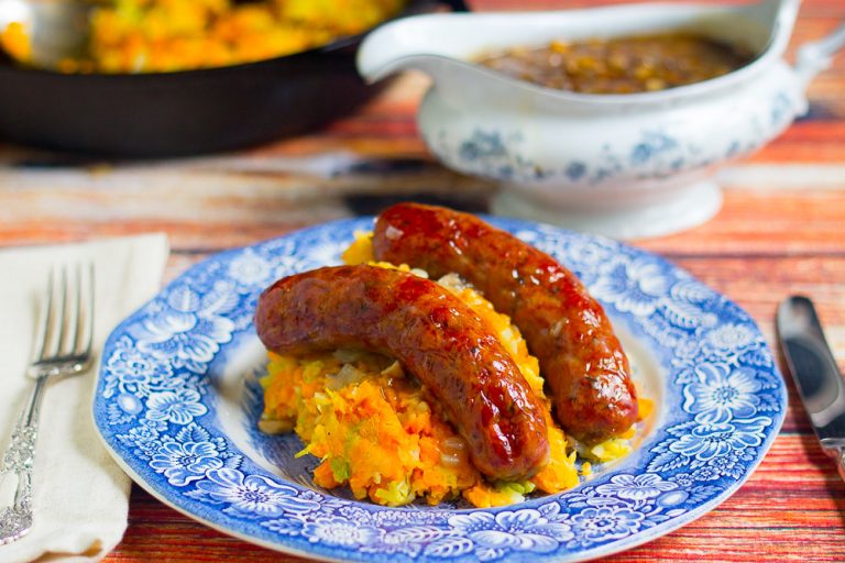 Bubble and Squeak with Mushroom Gravy Kevin Lee Jacobs