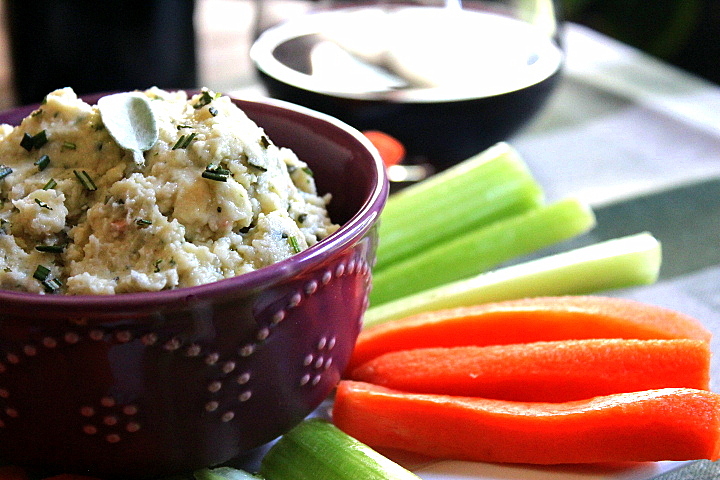 Bean Dip with Fresh Rosemary and Sage