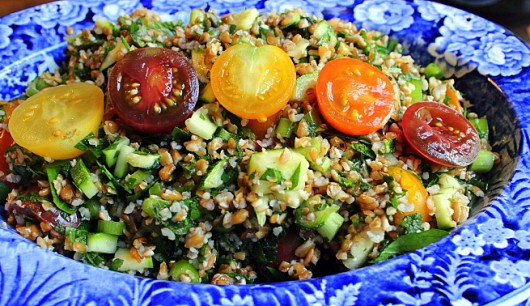 Tabbouleh with Heirloom Tomatoes and Zucchini
