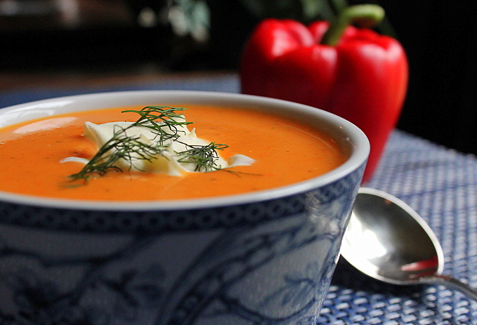 Kevin’s Red Bell Pepper Soup