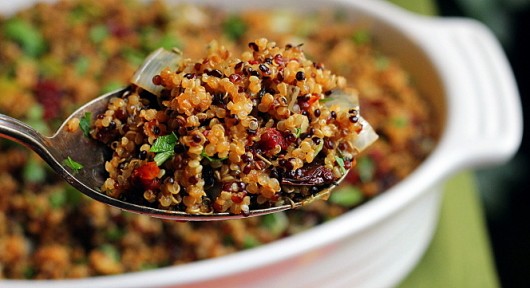 Quinoa with Leeks, Sage and Sun-Dried Tomatoes