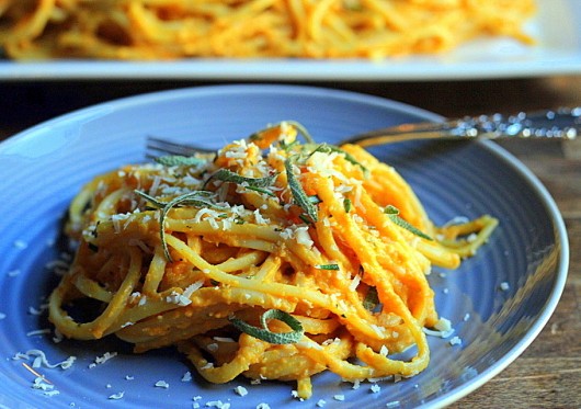 linguine with butternut squash sauce