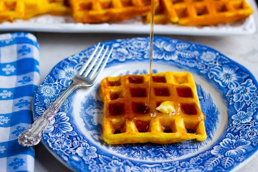 Crispy Orange Juice Waffles