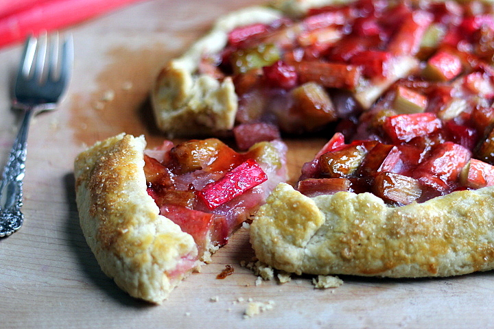 Rhubarb Galette with Red Currant Glaze
