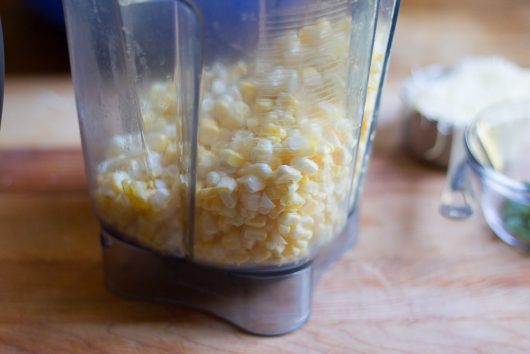 corn souffle put corn in blender 8-27-16