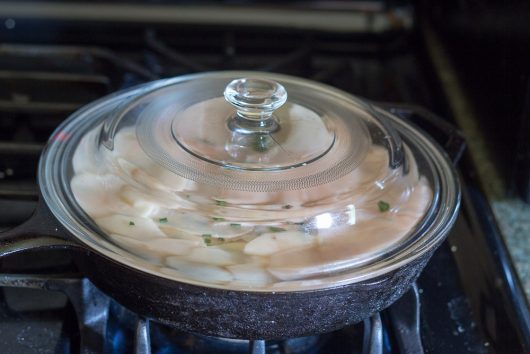 cover pot and let cook for exactly 10 minutes