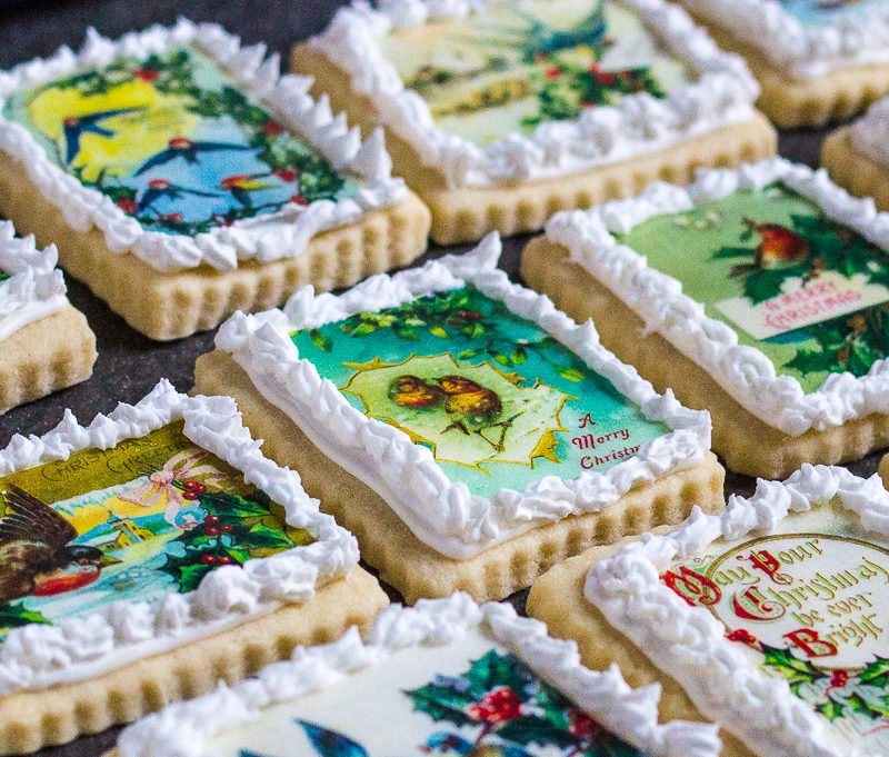 Edible Image Christmas Cookies