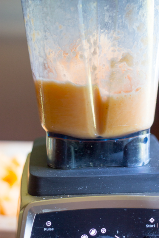 Cantaloupe Puree with Cider Gastrique and Burrata Kevin Lee Jacobs