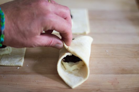 the folded Blueberry Danish