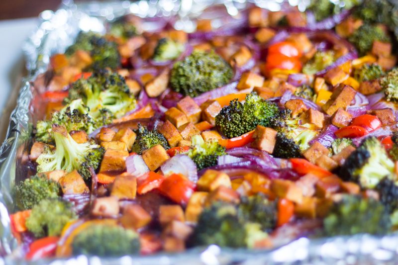Sheet Pan Dinner: Hoisin Tofu and Veggies