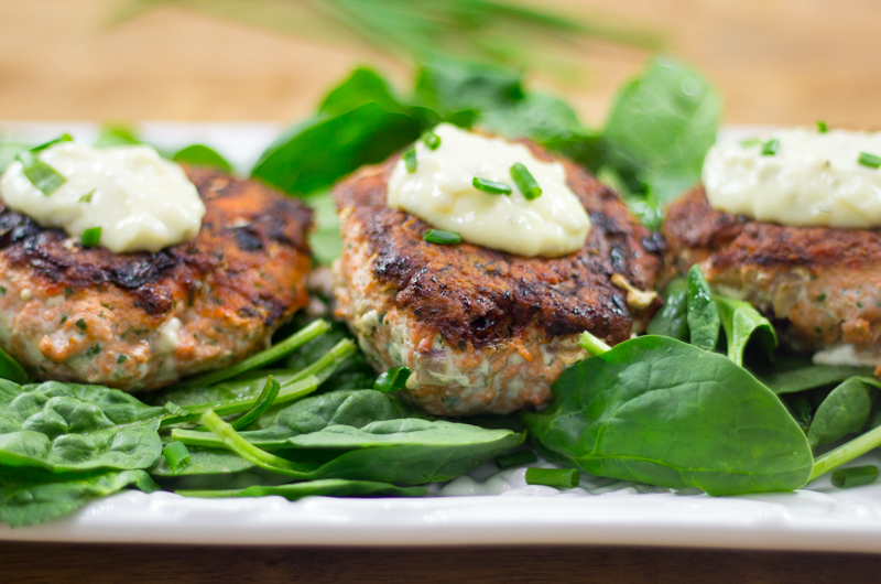 Wild Salmon Burgers (GF, Keto)