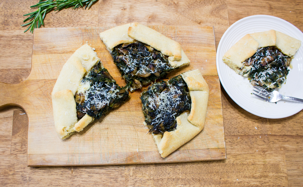 Mushroom, Spinach and Rosemary Galette Kevin Lee Jacobs