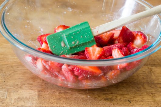 stir the berry mixture, and allow to macerate for at least 30 minutes