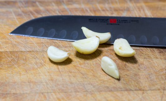 five cloves of garlic