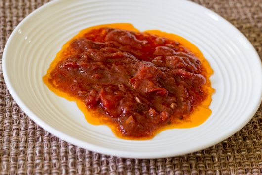 marinara sauce on a plate