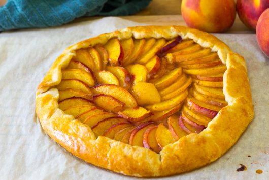 the baked Rustic Peach Galette