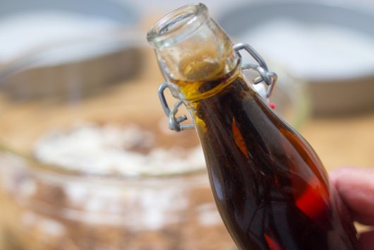 Helene's Crazy Chocolate Cake -- the vanilla extract