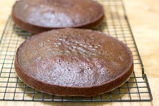 Helene's Crazy Chocolate Cake -- cooling on a wire rack