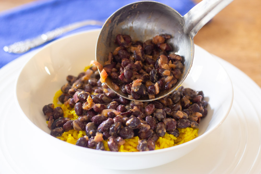 Black Beans with Mango Salsa and Yellow Rice Kevin Lee Jacobs