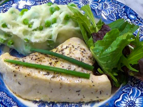 Baked Swordfish With Cheatin Mashed Potatoes Kevin Lee Jacobs