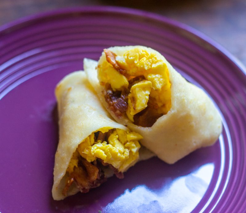 Freezer Meal: Bacon and Egg Breakfast Wraps