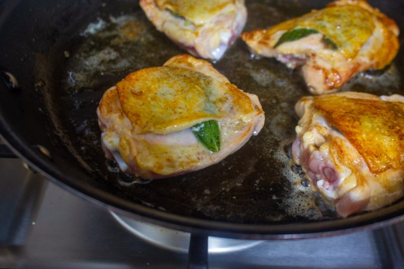 Sage Chicken Thighs (Full Dinner) Kevin Lee Jacobs