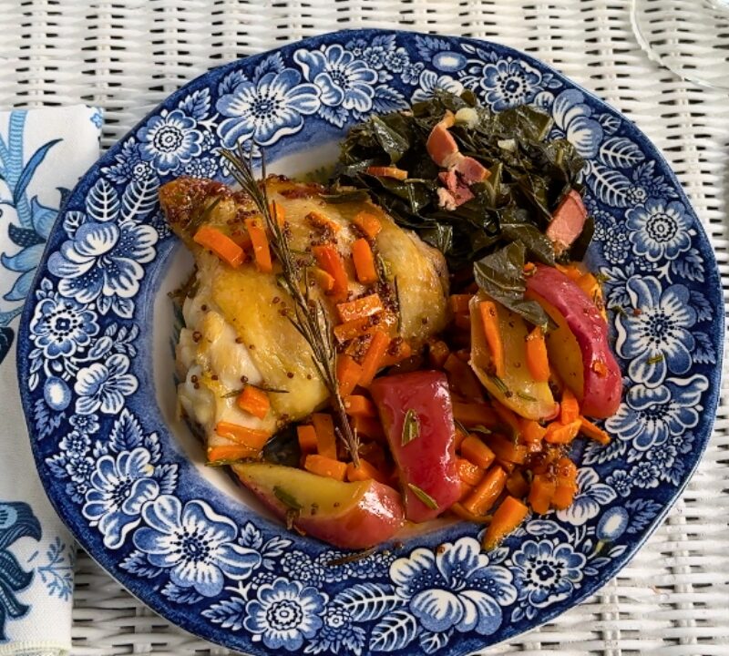 Skillet Dinner: Cider-Glazed Chicken Thighs