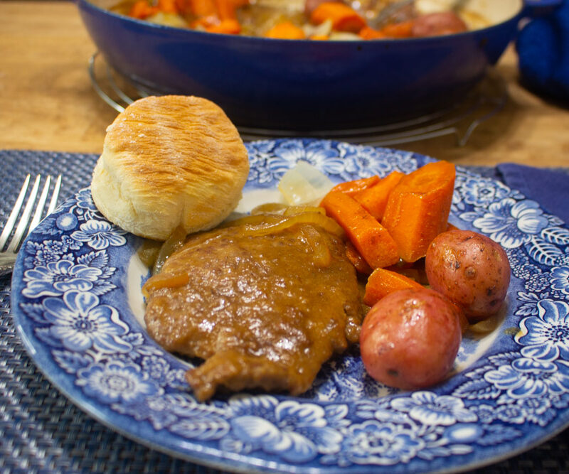 1930s Braised Cube Steak Dinner